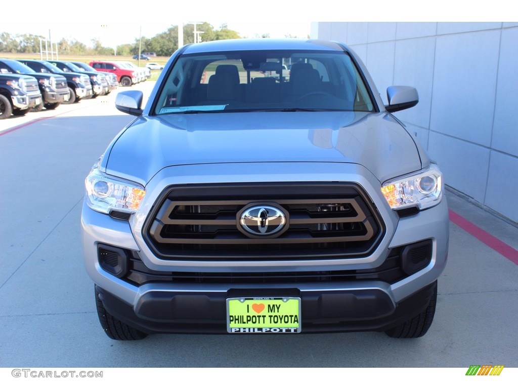 2020 Tacoma SR Double Cab 4x4 - Silver Sky Metallic / Cement photo #3