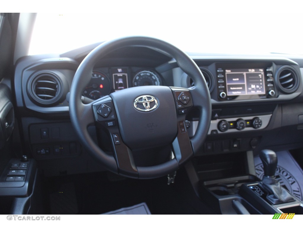 2020 Toyota Tacoma SR Double Cab 4x4 Cement Dashboard Photo #140046244