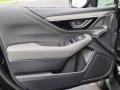 Gray StarTex Urethane 2021 Subaru Outback Onyx Edition XT Door Panel