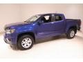 2017 Laser Blue Metallic Chevrolet Colorado LT Crew Cab 4x4  photo #3