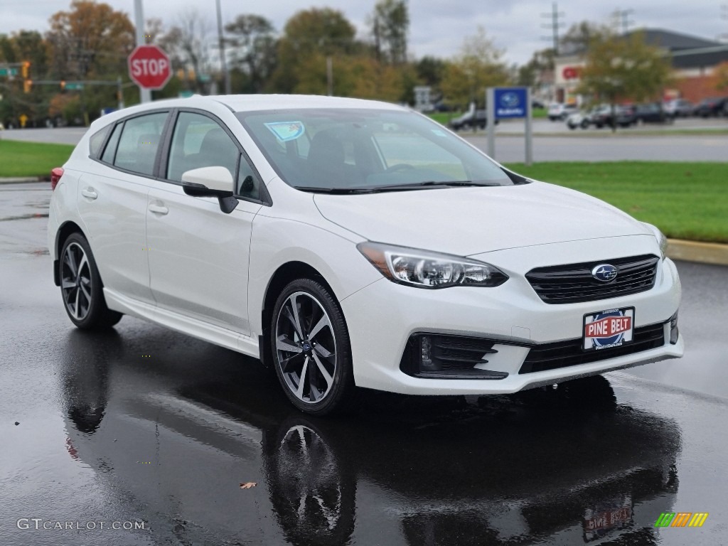 2020 Impreza Sport 5-Door - Crystal White Pearl / Black photo #1