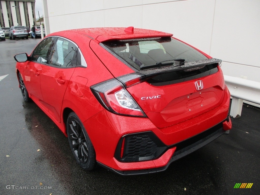 2018 Civic EX Hatchback - Rallye Red / Black photo #3