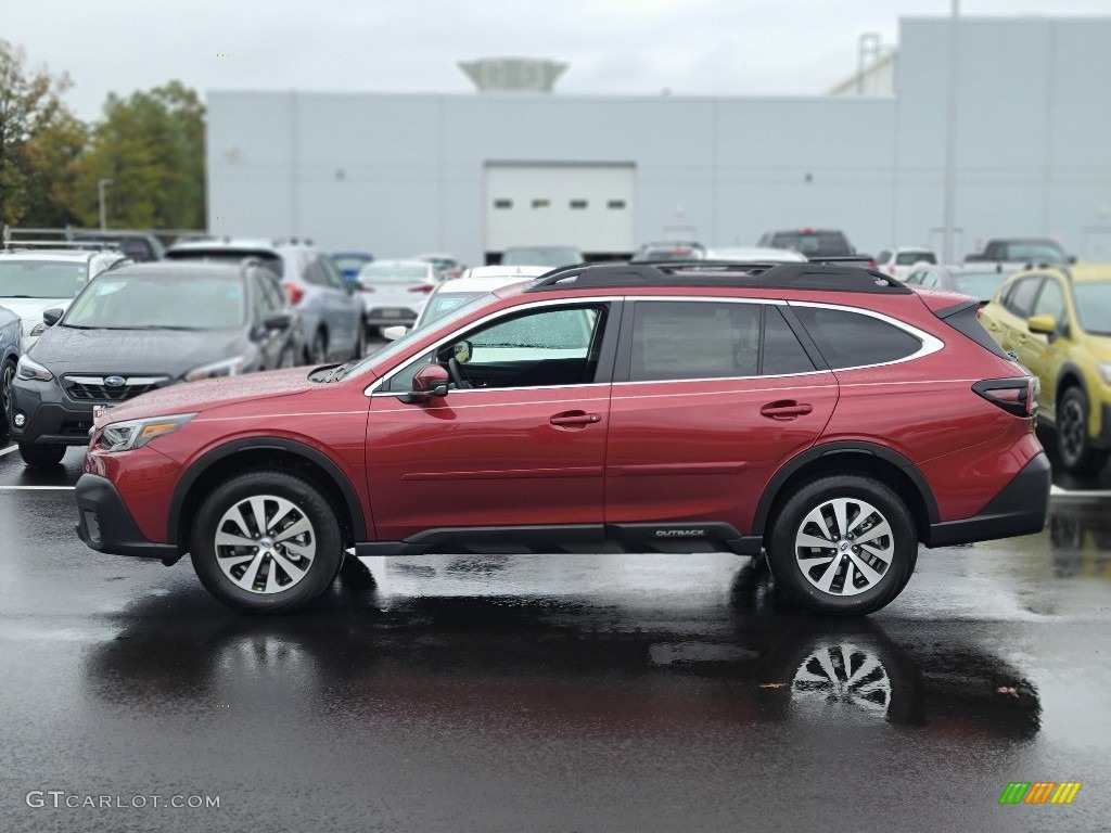 Crimson Red Pearl 2021 Subaru Outback 2.5i Premium Exterior Photo #140050381