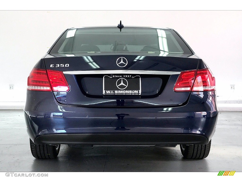 2014 E 350 Sedan - Indigo Blue Metallic / Silk Beige/Espresso Brown photo #3