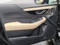 Warm Ivory 2021 Subaru Outback Limited XT Door Panel