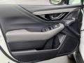 Gray StarTex Urethane 2021 Subaru Outback Onyx Edition XT Door Panel