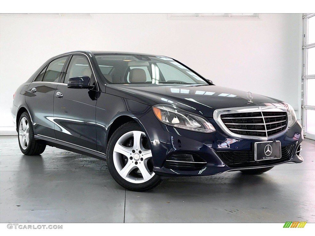 2014 E 350 Sedan - Indigo Blue Metallic / Silk Beige/Espresso Brown photo #34