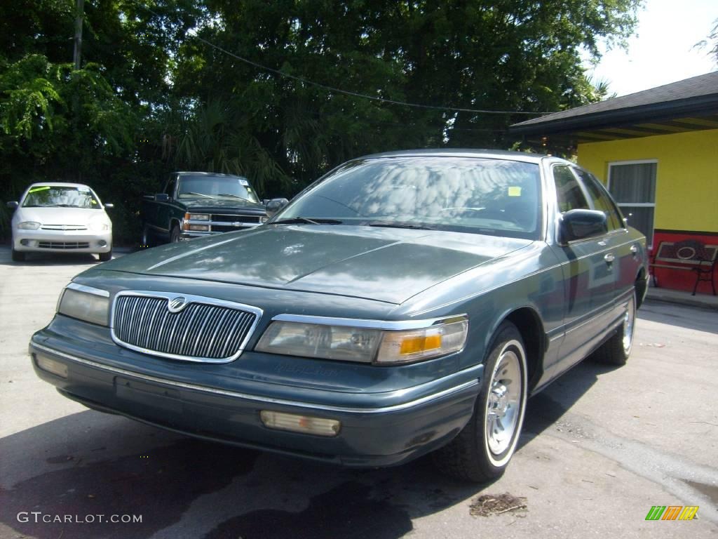 1995 Grand Marquis LS - Medium Willow Green Metallic / Grey photo #7