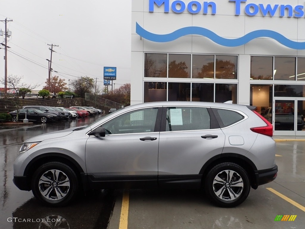 2019 CR-V LX AWD - Lunar Silver Metallic / Black photo #2