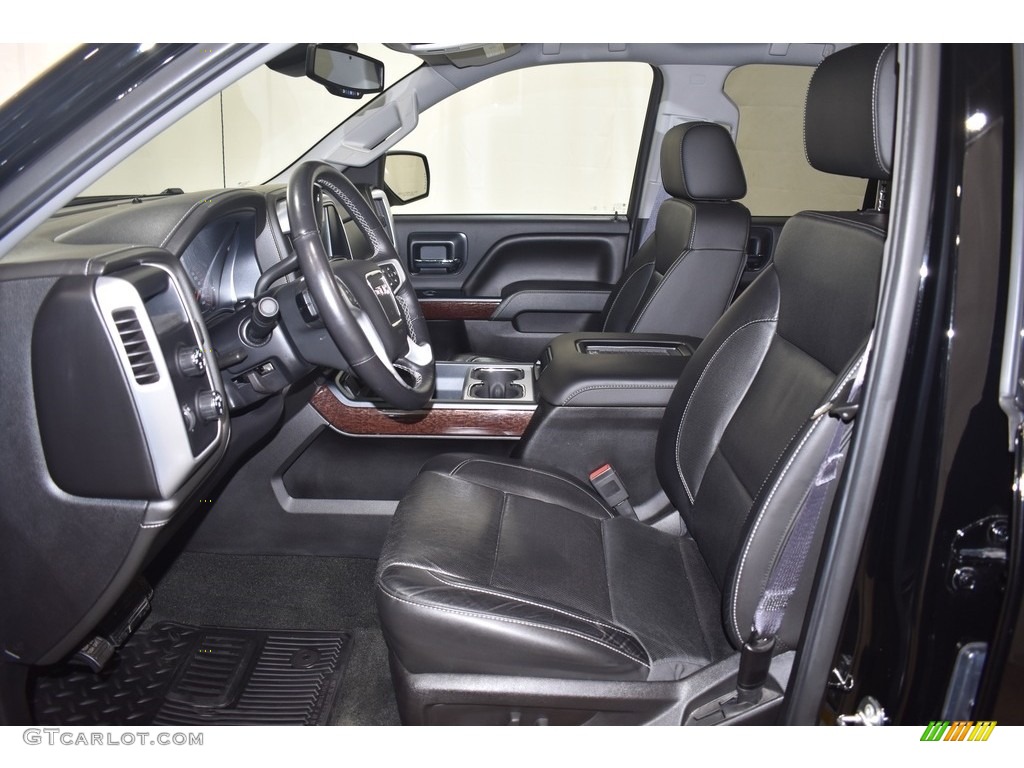 Jet Black Interior 2016 GMC Sierra 1500 SLT Double Cab 4WD Photo #140055895
