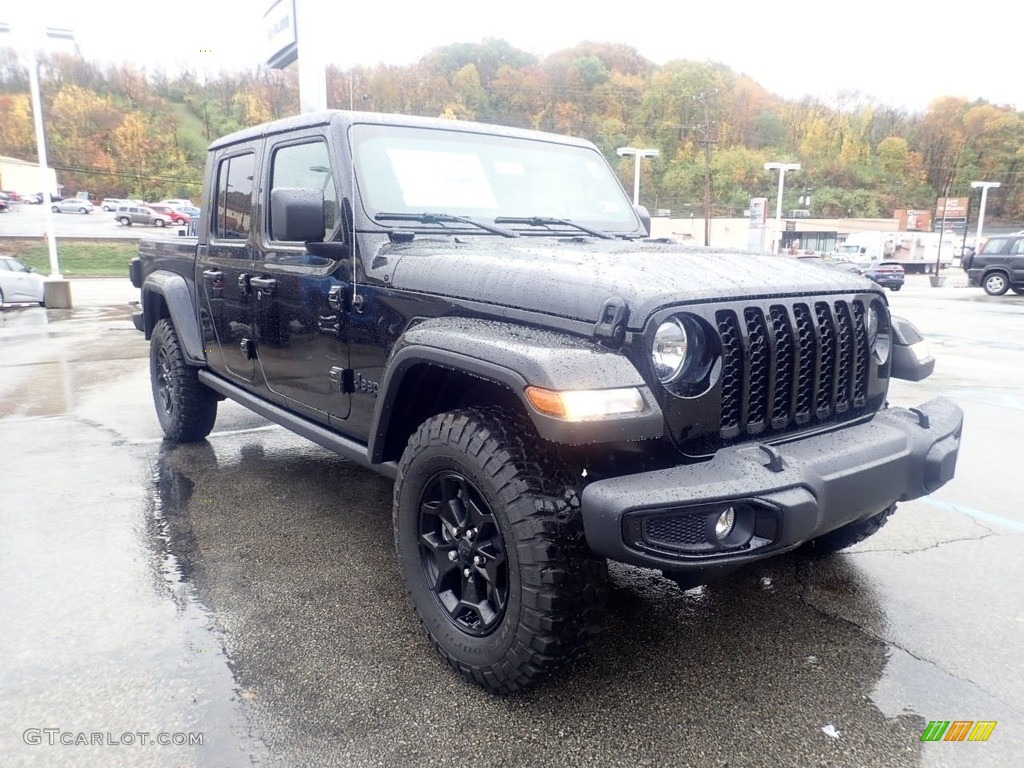 Black 2021 Jeep Gladiator Sport 4x4 Exterior Photo #140056588