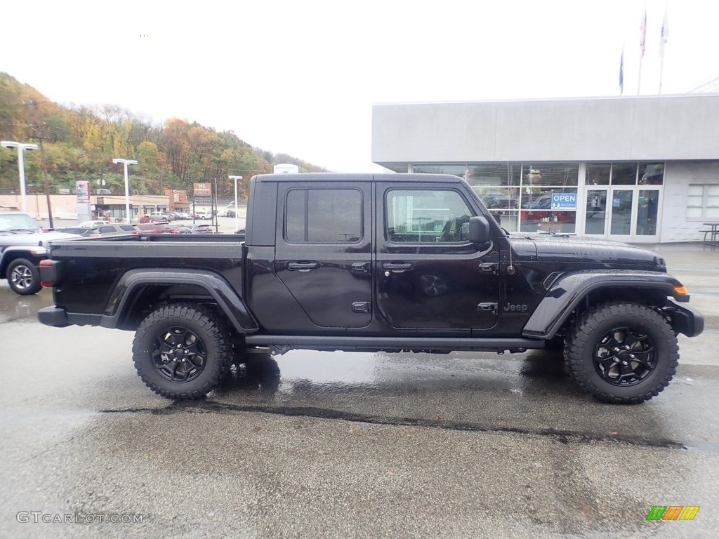 Black 2021 Jeep Gladiator Sport 4x4 Exterior Photo #140056609