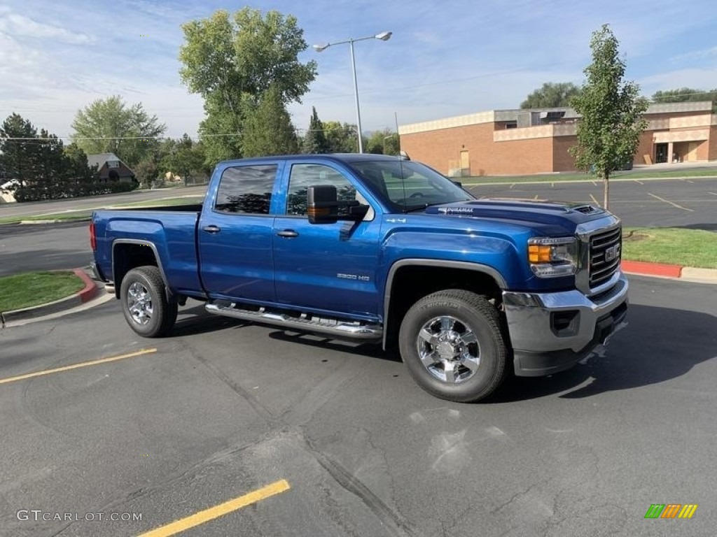 2019 Sierra 3500HD Crew Cab 4WD - Stone Blue Metallic / Dark Ash/Jet Black photo #1
