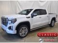 2021 White Frost Tricoat GMC Sierra 1500 Denali Crew Cab 4WD  photo #1