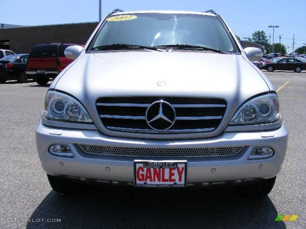 2002 ML 500 4Matic - Brilliant Silver Metallic / Charcoal photo #8