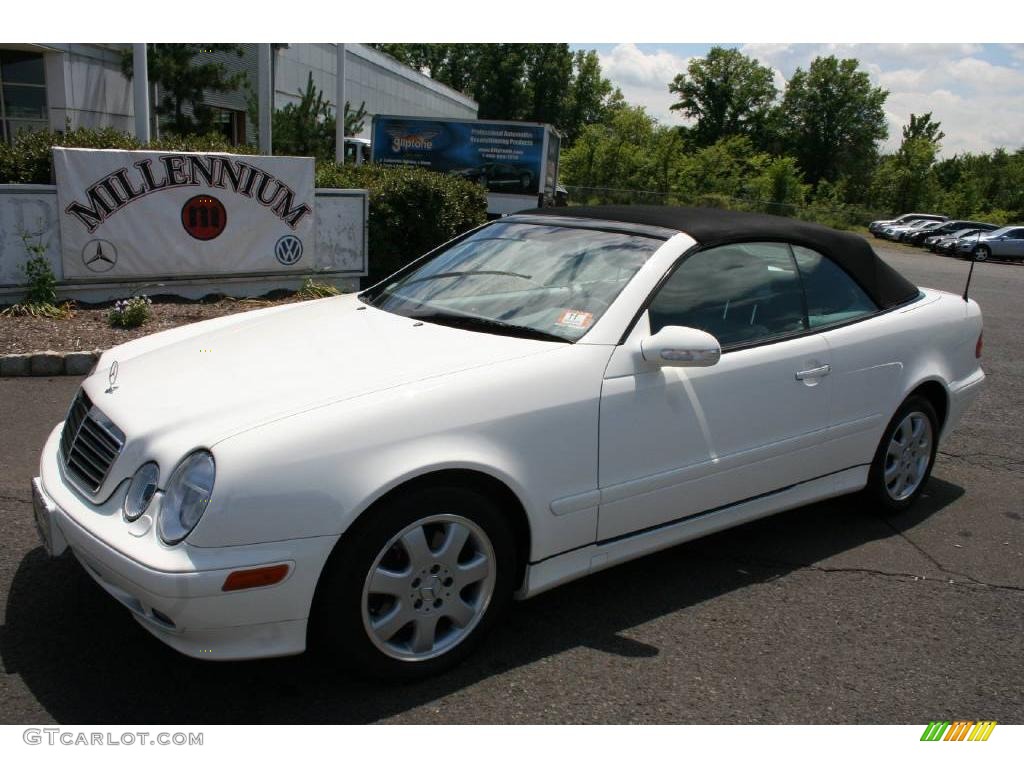 2003 CLK 320 Cabriolet - Alabaster White / Ash photo #1