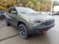Olive Green Pearl 2021 Jeep Cherokee Traihawk 4x4 Exterior