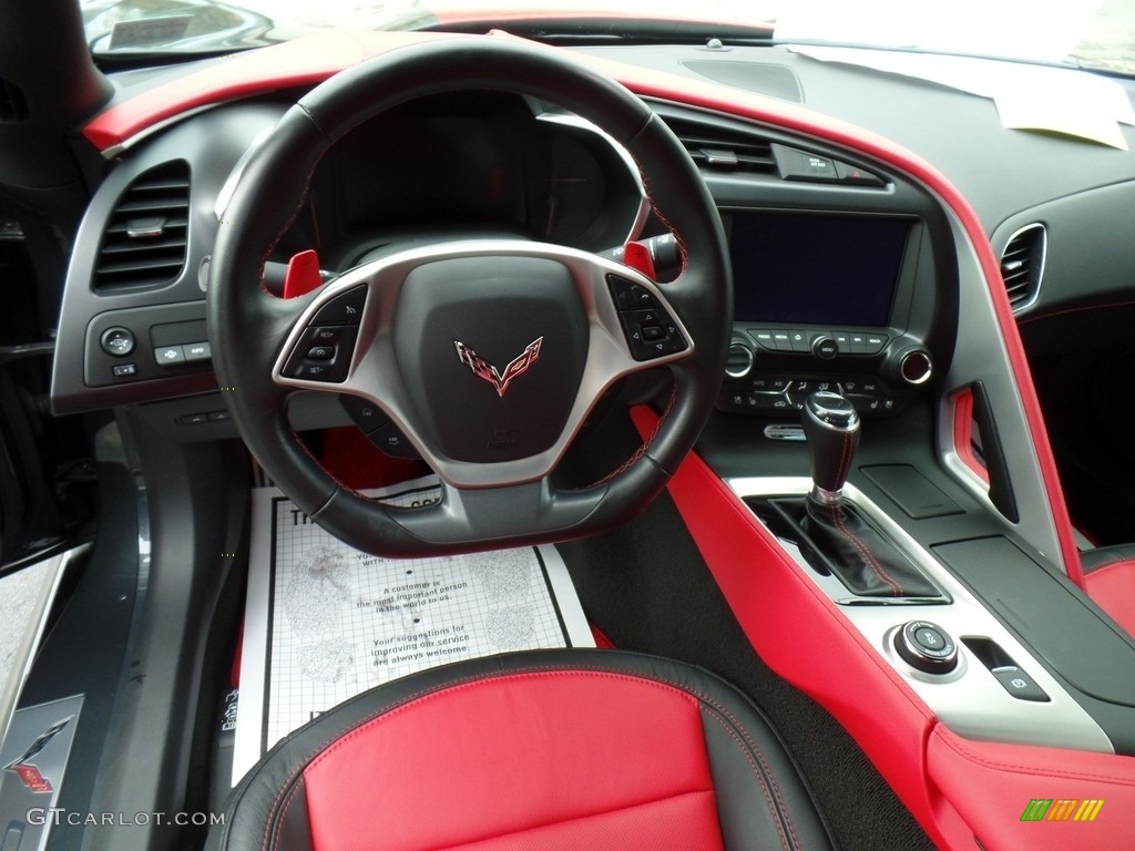 2019 Corvette Grand Sport Coupe - Shadow Gray Metallic / Adrenaline Red photo #28