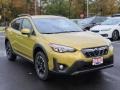 Plasma Yellow Pearl 2021 Subaru Crosstrek Premium Exterior