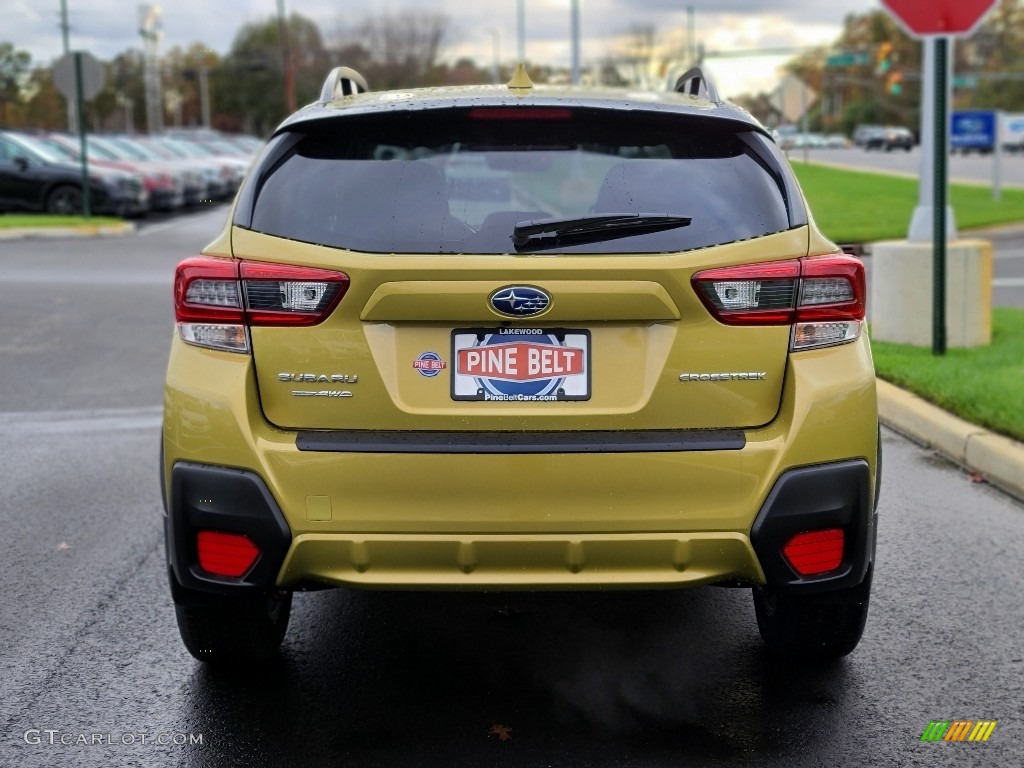2021 Crosstrek Premium - Plasma Yellow Pearl / Black photo #5