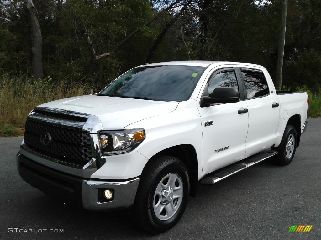 Super White 2019 Toyota Tundra SR5 CrewMax 4x4 Exterior Photo #140064476