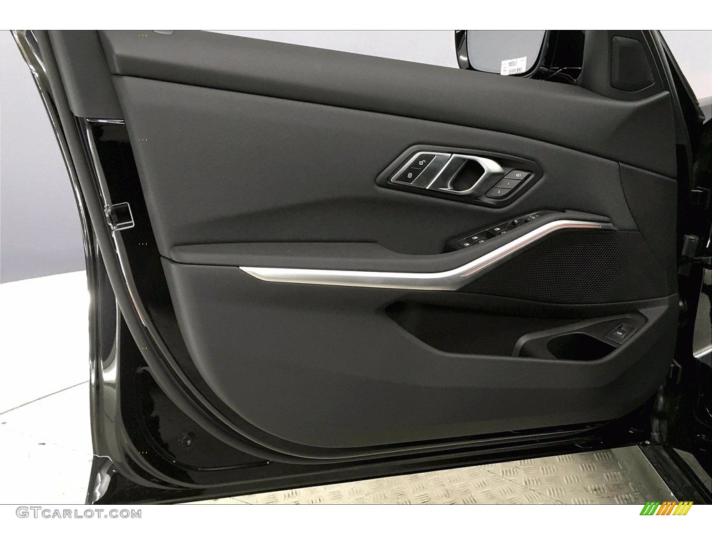 2021 BMW 3 Series 330i Sedan Black Door Panel Photo #140065096