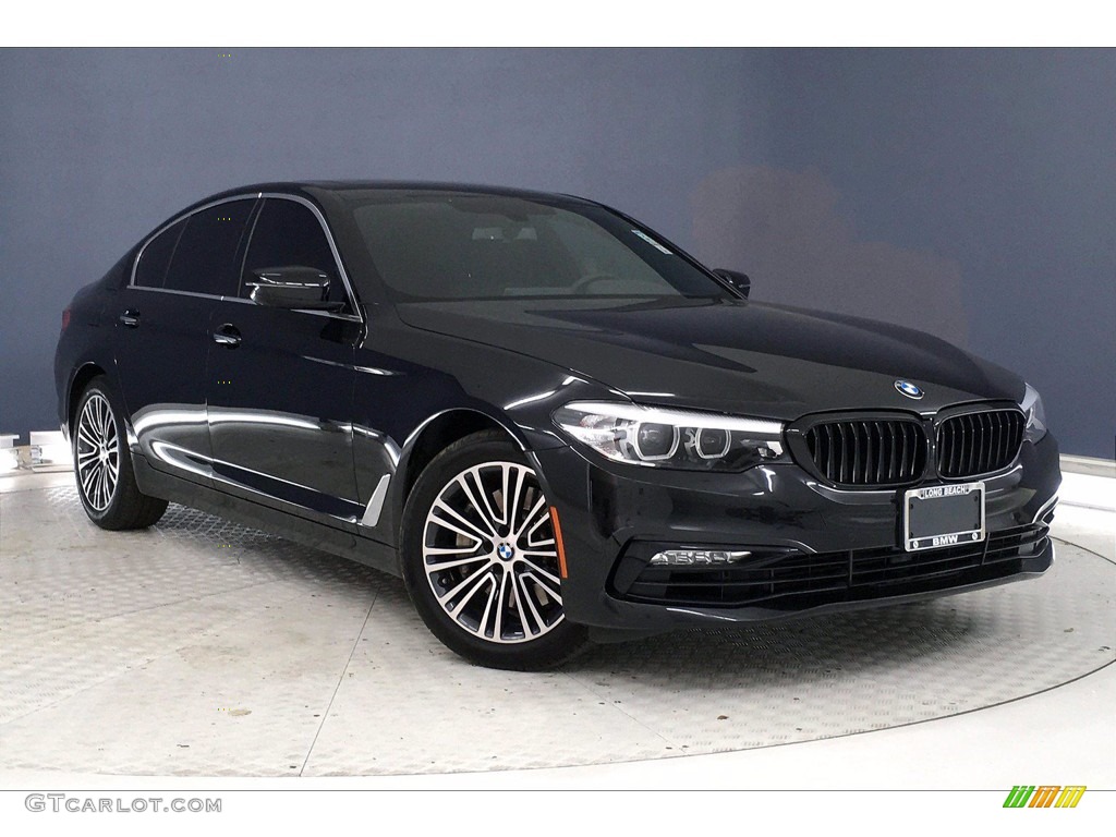 2018 5 Series 540i Sedan - Black Sapphire Metallic / Black photo #37