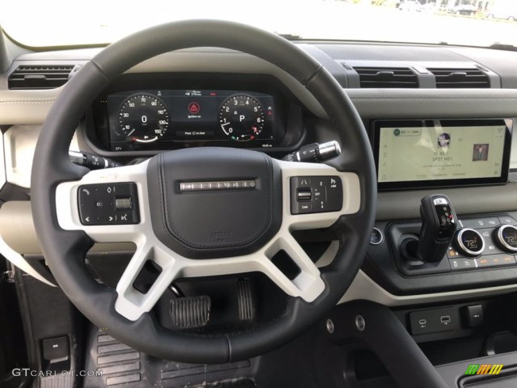 2020 Land Rover Defender 110 HSE Khaki Steering Wheel Photo #140066933