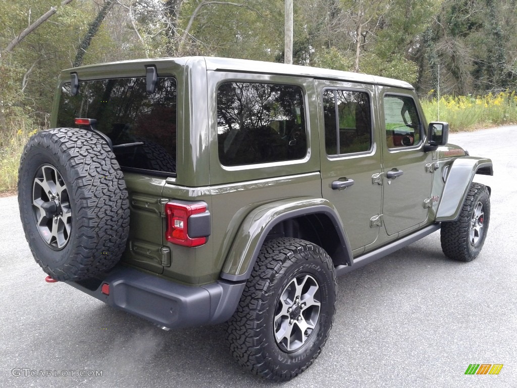 Sarge Green 2021 Jeep Wrangler Unlimited Rubicon 4x4 Exterior Photo #140067359