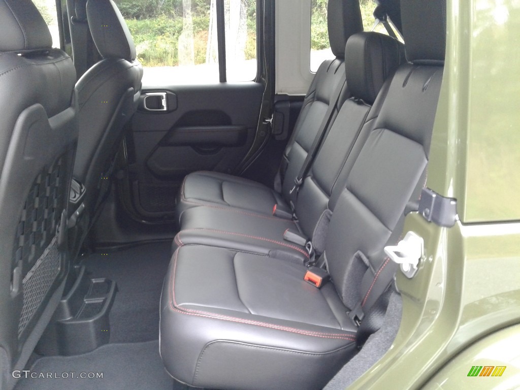 Black Interior 2021 Jeep Wrangler Unlimited Rubicon 4x4 Photo #140067494