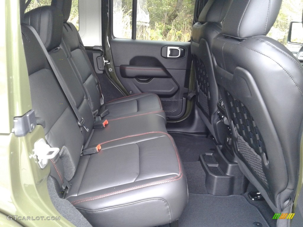 Black Interior 2021 Jeep Wrangler Unlimited Rubicon 4x4 Photo #140067575