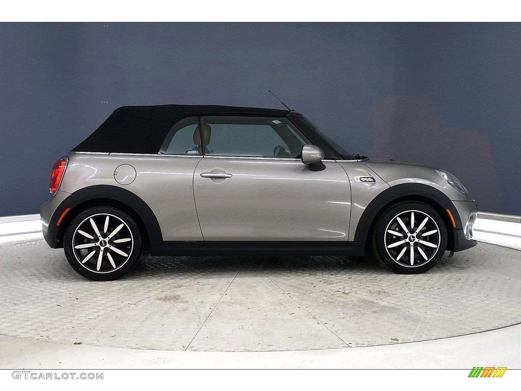 2017 Convertible Cooper - Melting Silver Metallic / Chesterfield Leather/Malt Brown photo #14