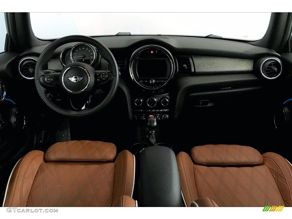 2017 Mini Convertible Cooper Chesterfield Leather/Malt Brown Dashboard Photo #140069855