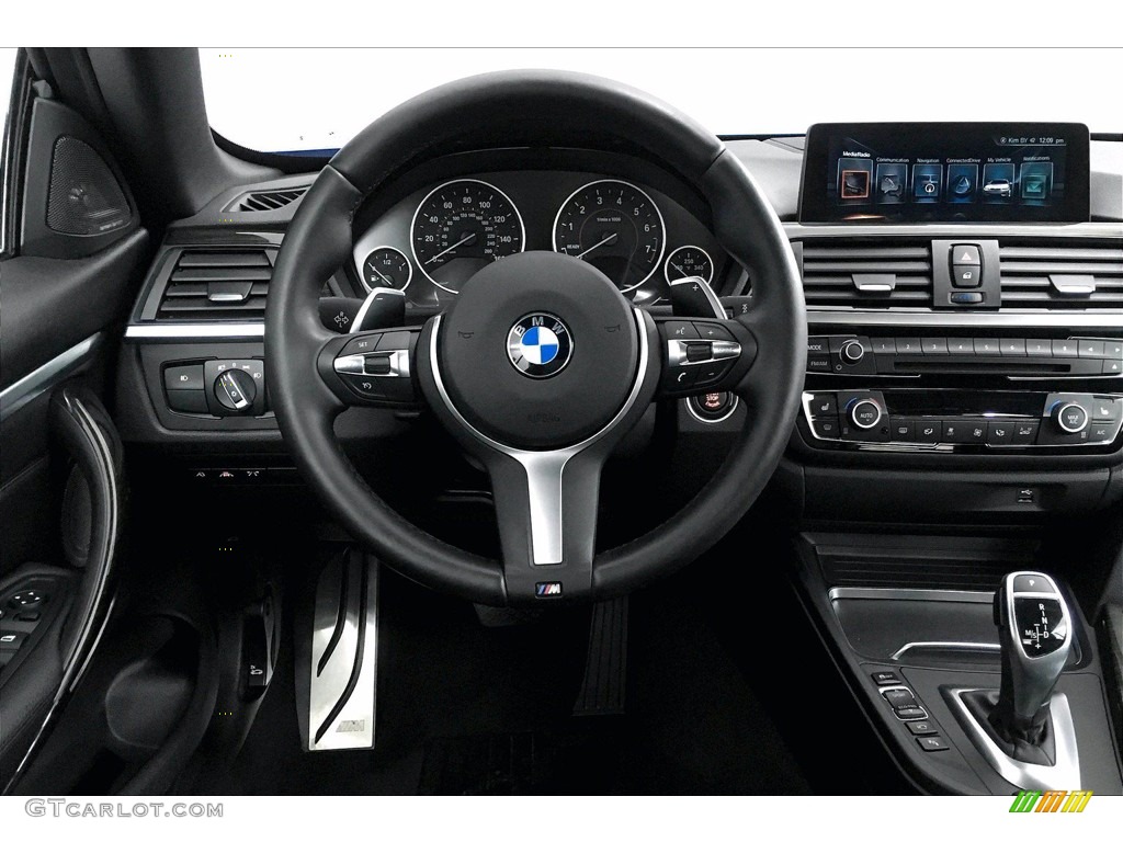 2017 BMW 4 Series 430i Convertible Black Dashboard Photo #140073129