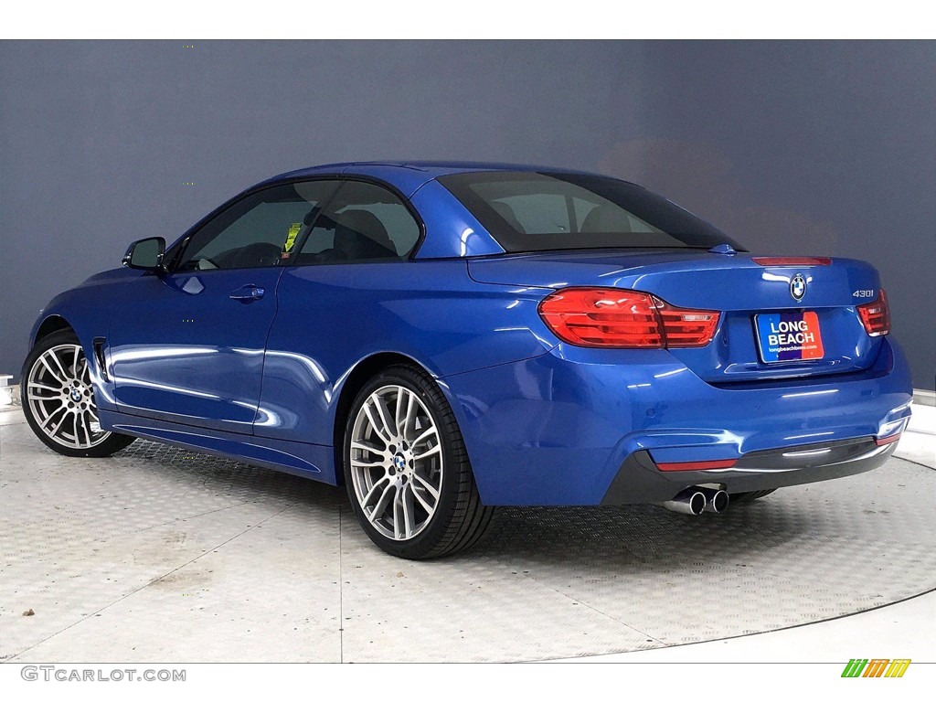 Estoril Blue Metallic 2017 BMW 4 Series 430i Convertible Exterior Photo #140073250