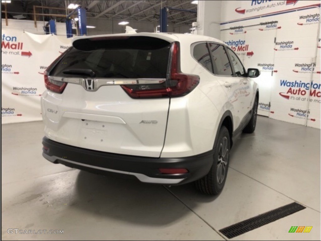 2020 CR-V EX AWD - Platinum White Pearl / Black photo #3