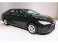 2017 Midnight Black Metallic Toyota Camry LE  photo #1