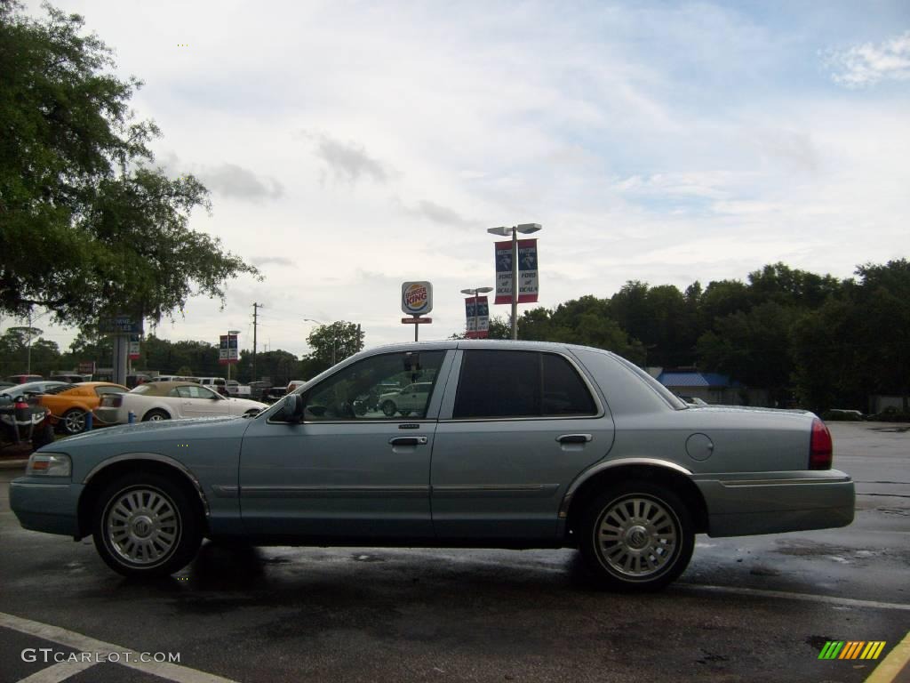 2006 Grand Marquis LS - Light Ice Blue Metallic / Light Camel photo #6