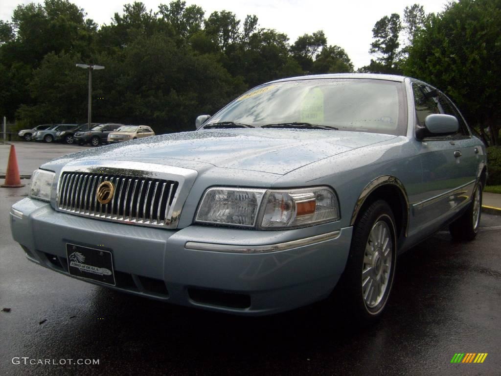 2006 Grand Marquis LS - Light Ice Blue Metallic / Light Camel photo #7