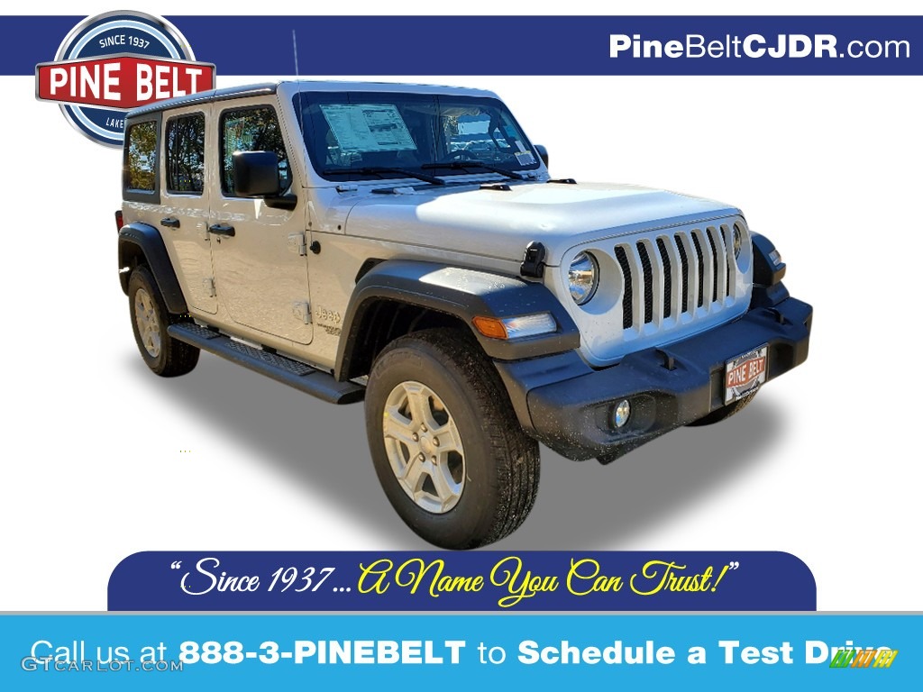 2021 Wrangler Unlimited Sport 4x4 - Bright White / Black photo #1