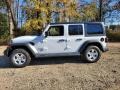 2021 Bright White Jeep Wrangler Unlimited Sport 4x4  photo #3