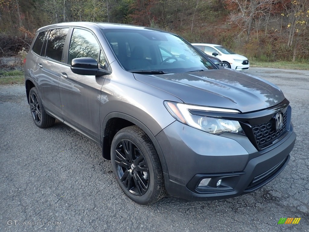 Modern Steel Metallic 2021 Honda Passport Sport AWD Exterior Photo #140075753