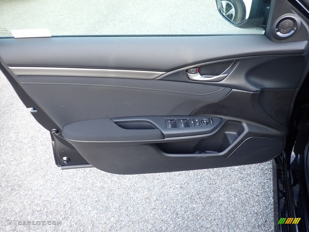2021 Civic EX Hatchback - Crystal Black Pearl / Black photo #12