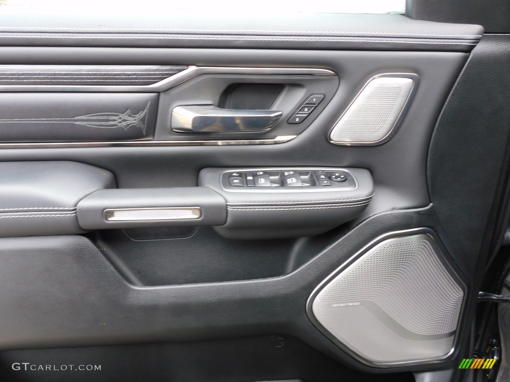 2021 Ram 1500 Limited Crew Cab 4x4 Black Door Panel Photo #140076287