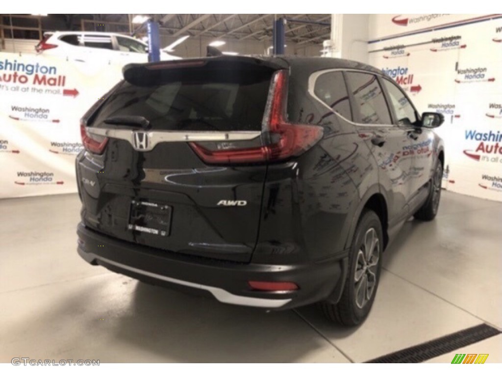 2020 CR-V EX AWD - Crystal Black Pearl / Black photo #3