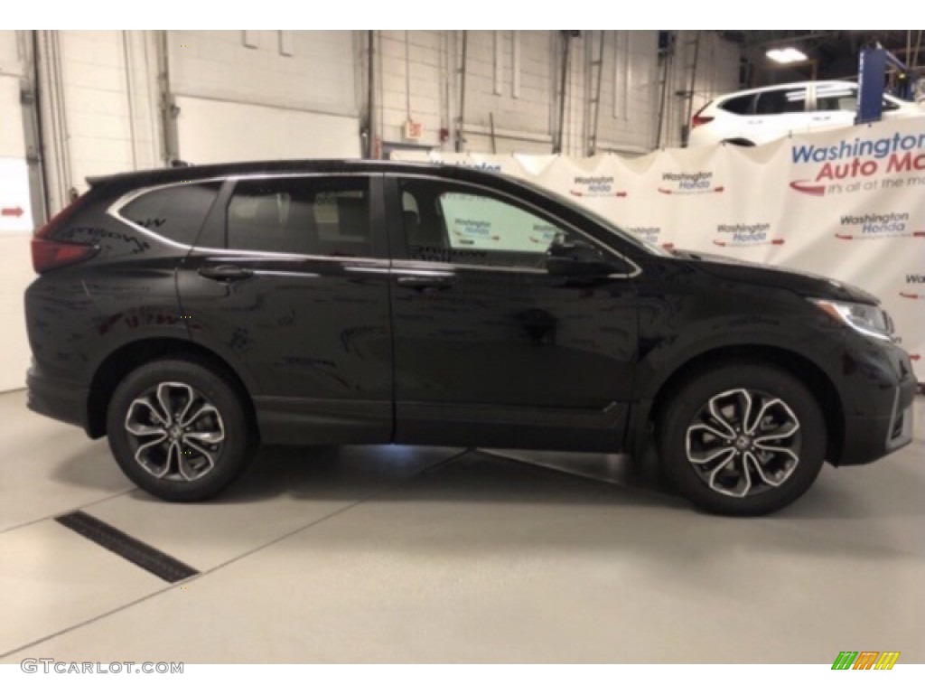 2020 CR-V EX AWD - Crystal Black Pearl / Black photo #4