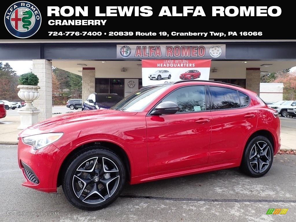 2020 Stelvio TI Sport Carbon AWD - Alfa Rosso (Red) / Black photo #1