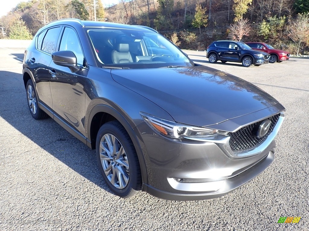 2021 CX-5 Grand Touring AWD - Machine Gray Metallic / Black photo #3