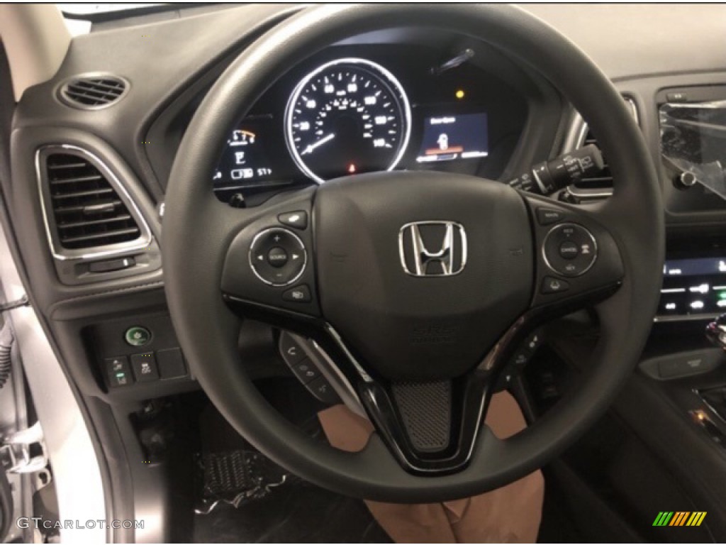 2021 Honda HR-V LX AWD Black Steering Wheel Photo #140077760