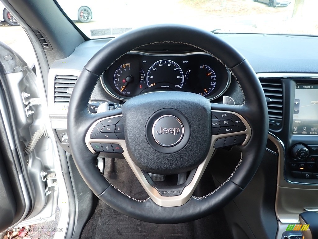 2017 Jeep Grand Cherokee Limited 4x4 Black Steering Wheel Photo #140078480